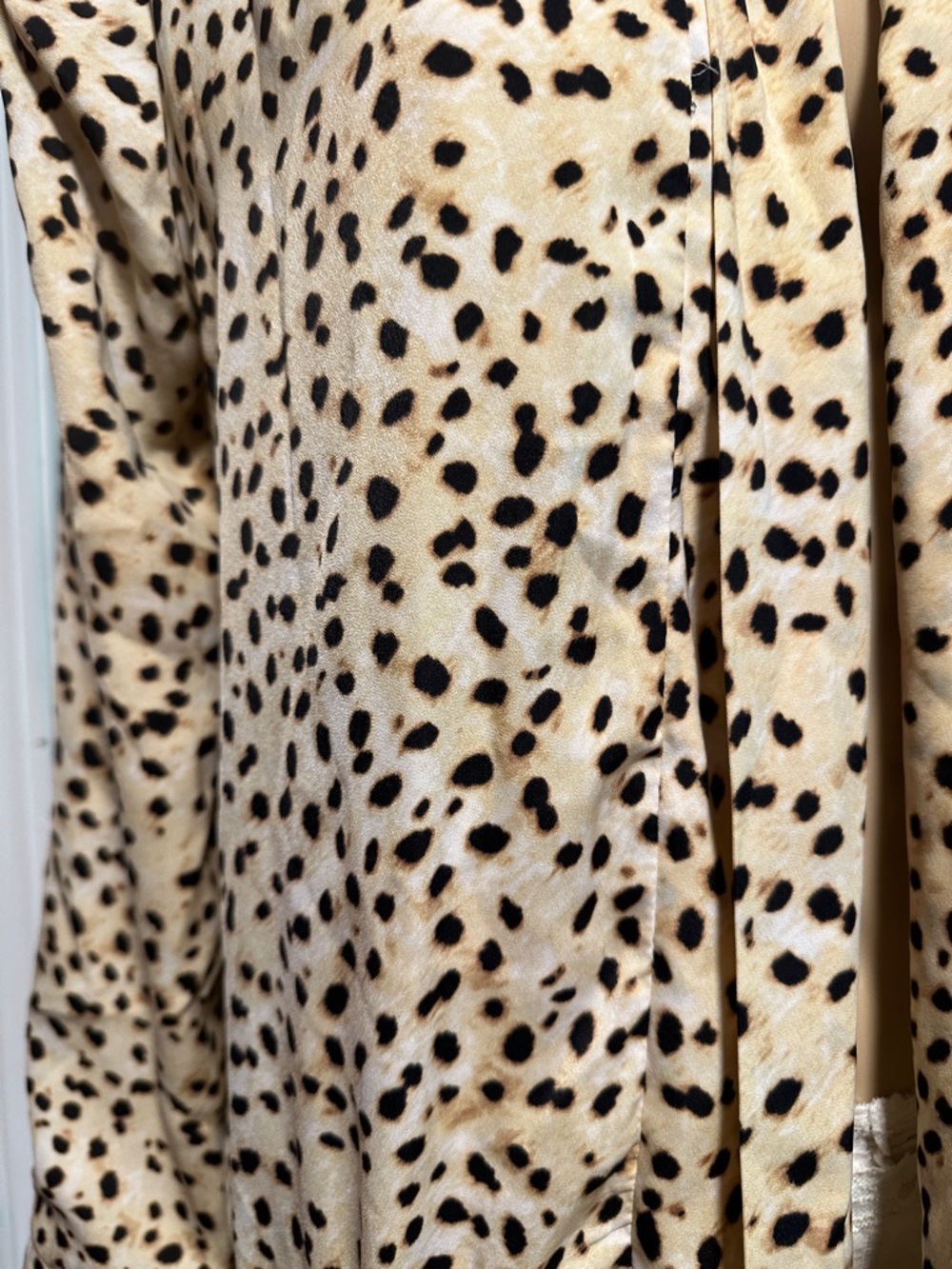 Cupcakes and Cashmere Duster Kimono Cheetah Animal Print Women’s L - Picture 6 of 8